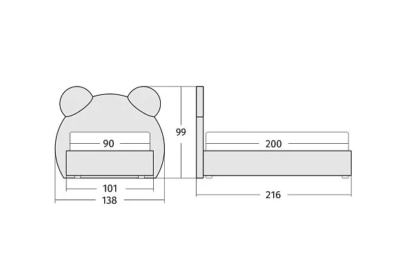 Кровать Teddy